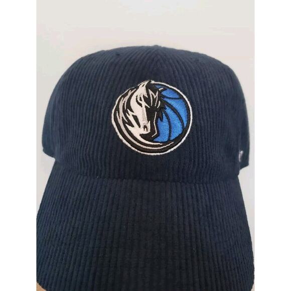 Dallas Mavericks Hat Cap Corduroy Clean Up Strap Back Strapback Blue '47 Brand - Picture 1 of 7